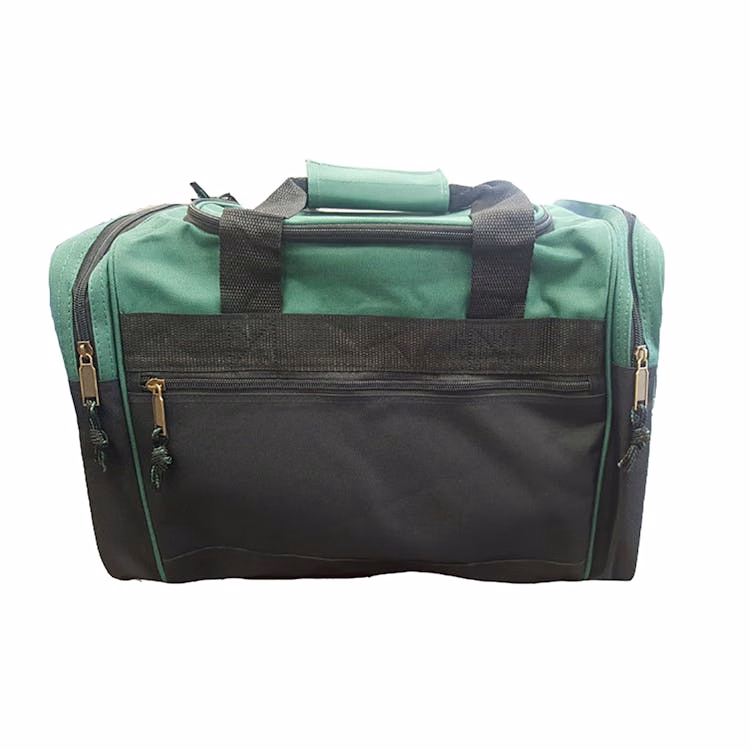 17" Duffel Bags - Forest Green with Black