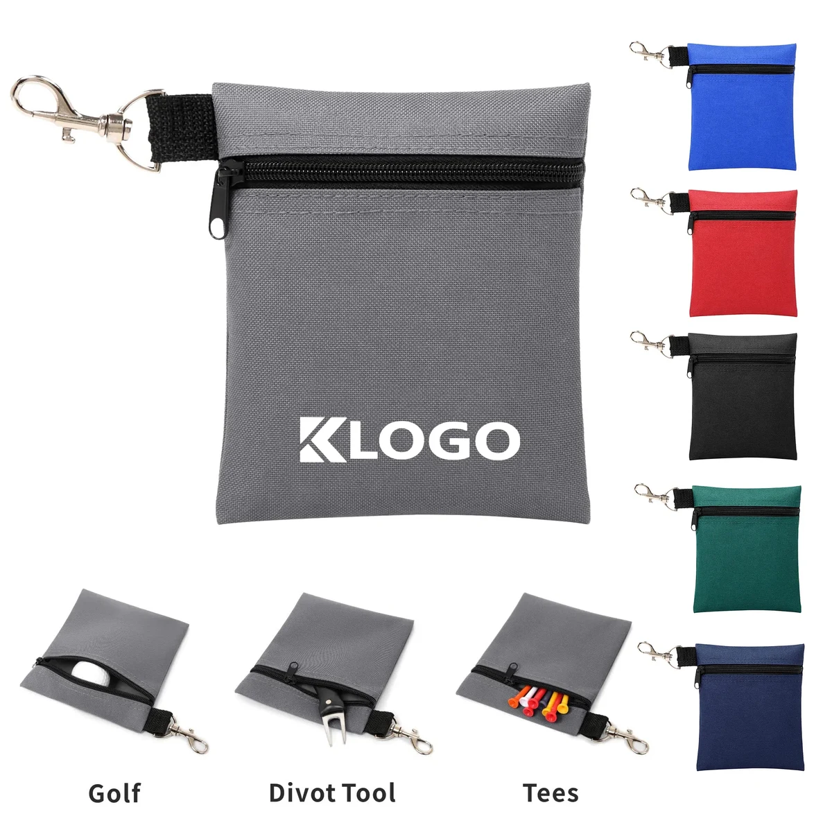 Zipper Golf Ball Pouch 1