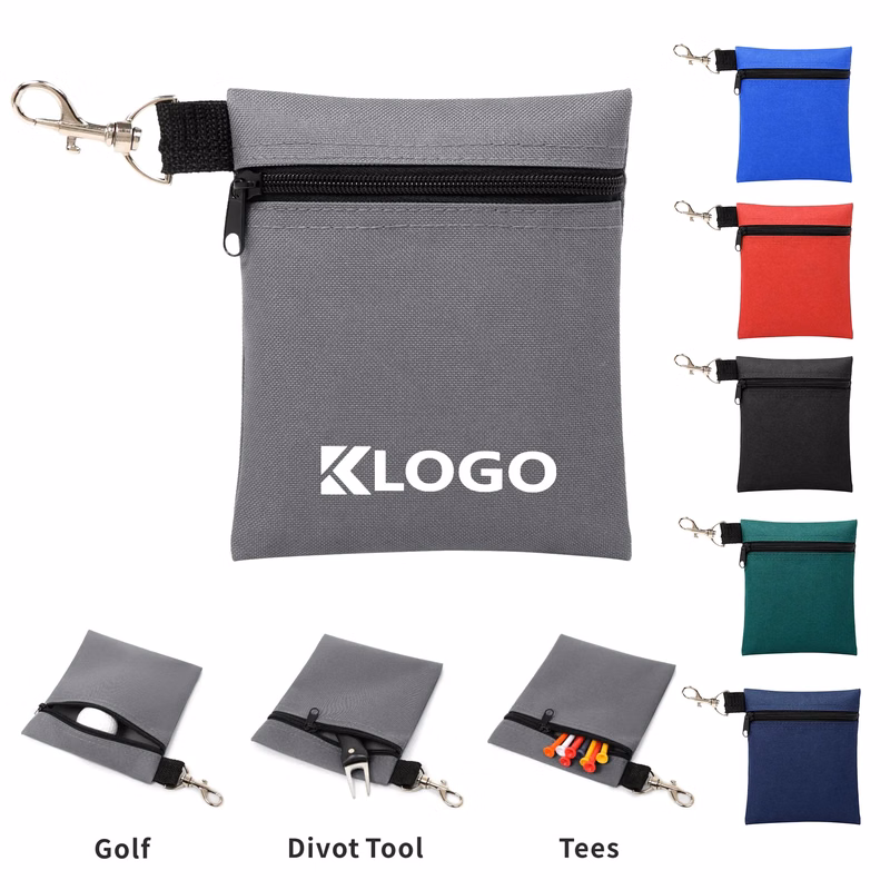 Zipper Golf Ball Pouch