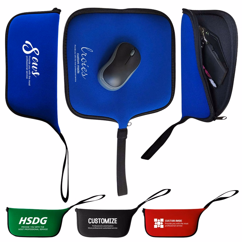 Multifunctional Mouse Pad Storage Pouch with Handle