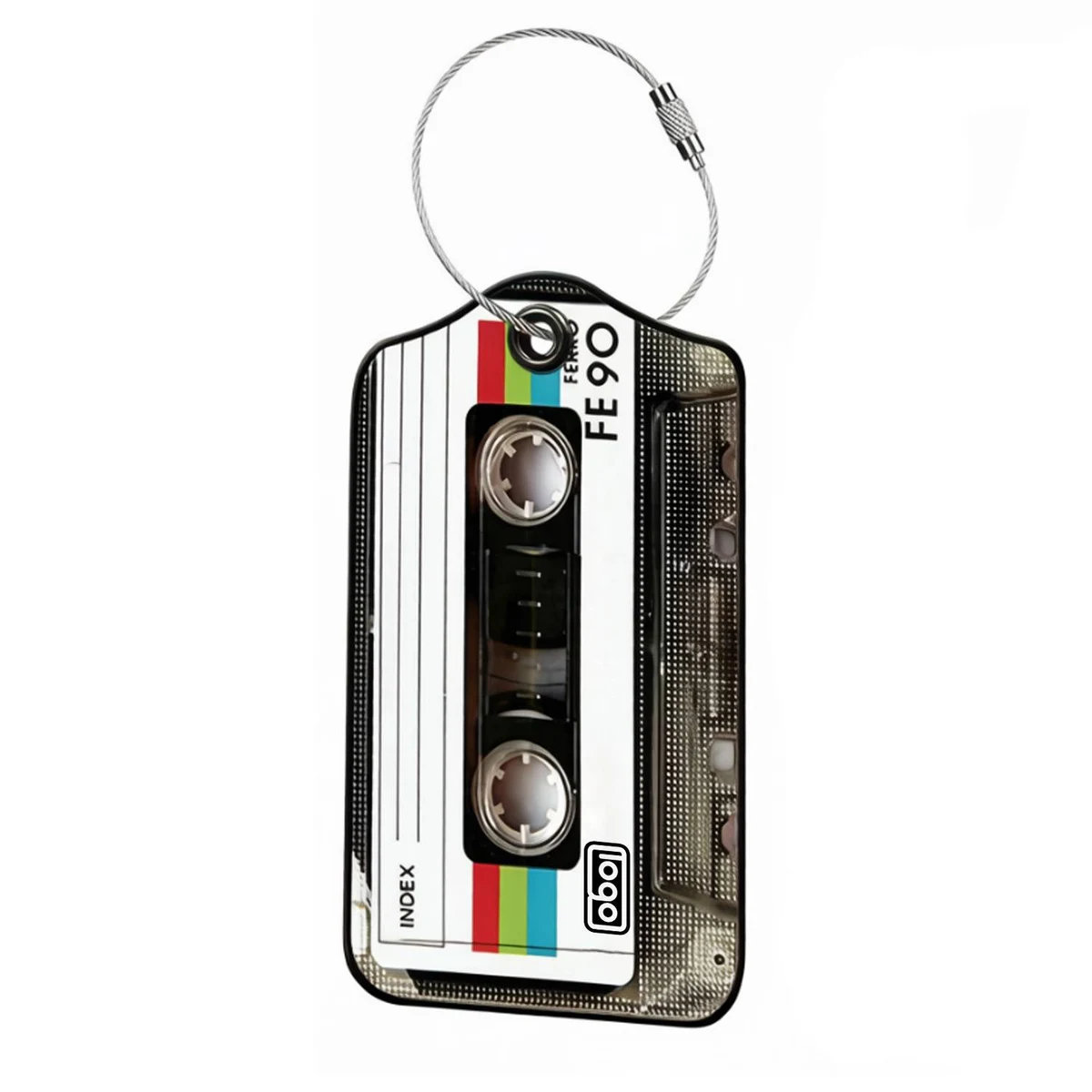 Custom Retro Cassette Luggage Tag 1