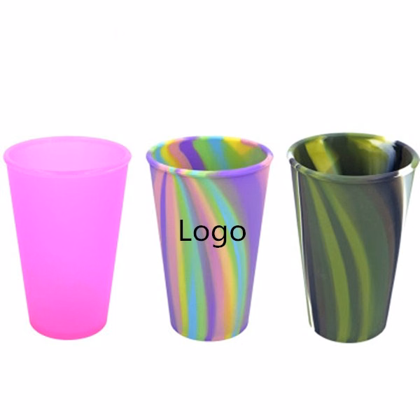 Unbreakable Silicone Cup Drinkware Pint Glass Set