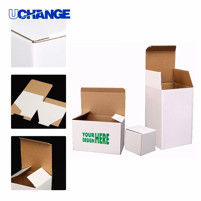 Custom White Corrugated Packaging Box