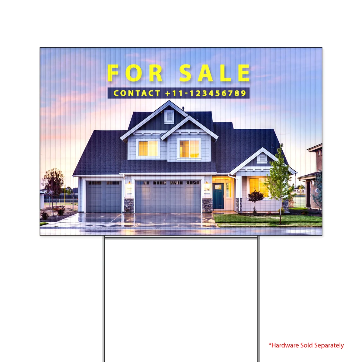 12"x18" Custom Yard Sign - Double Sided (Banner Only) 1