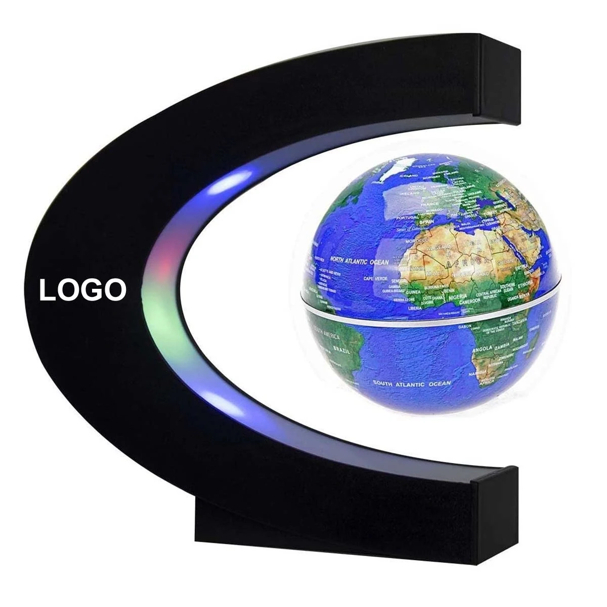 Magnetic Floating Globe with LED Light C Shape 1