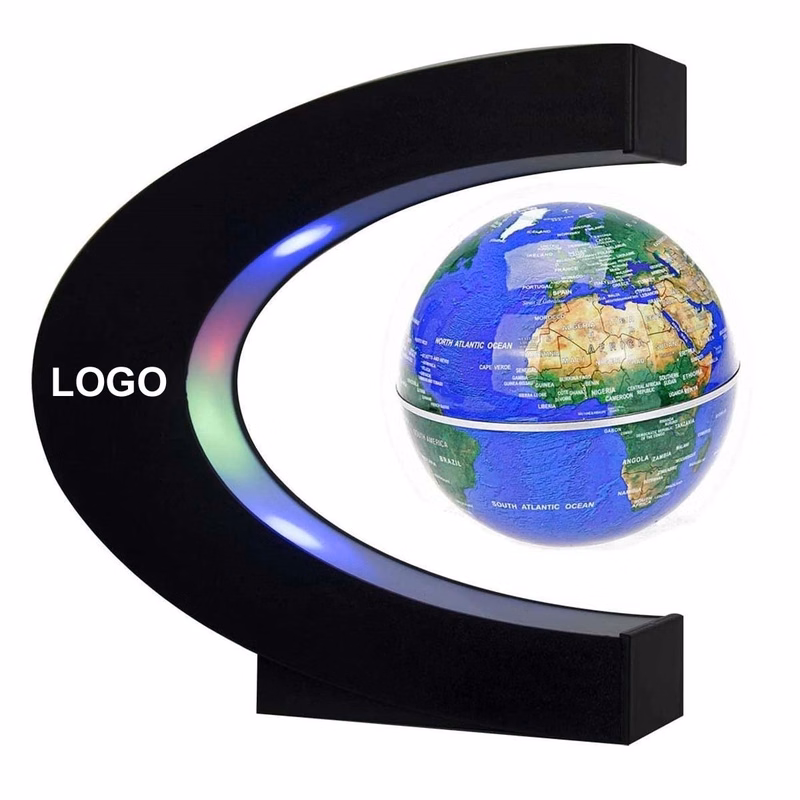Magnetic Floating Globe with LED Light C Shape