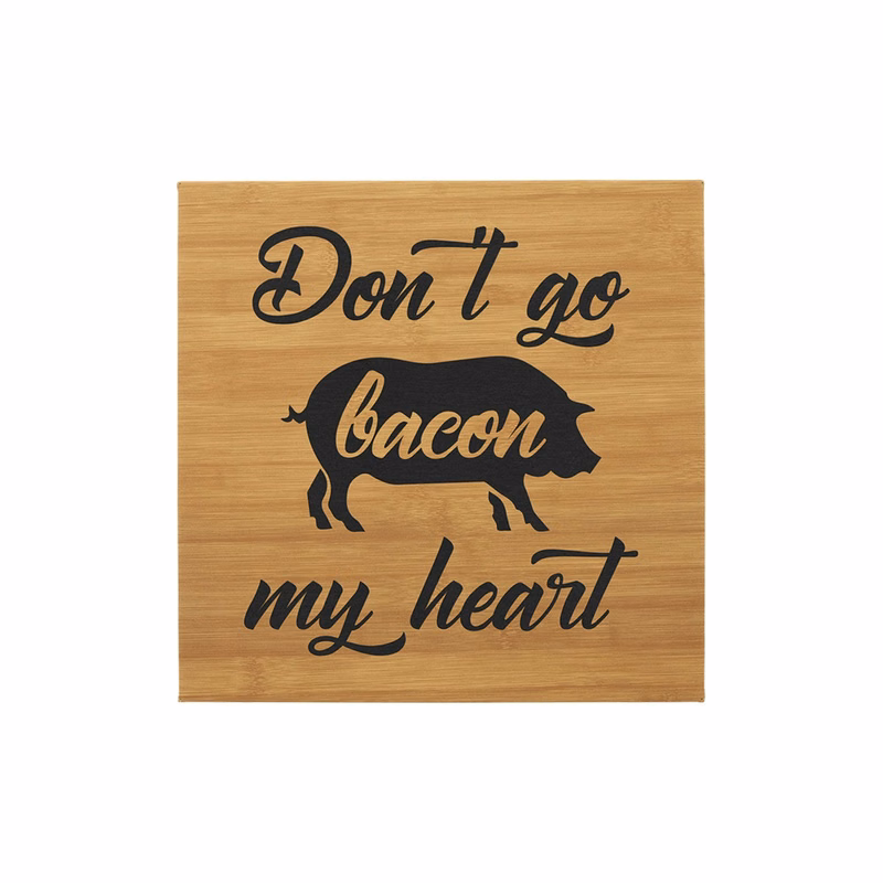 14" x 14" Bamboo Leatherette Wall Decor