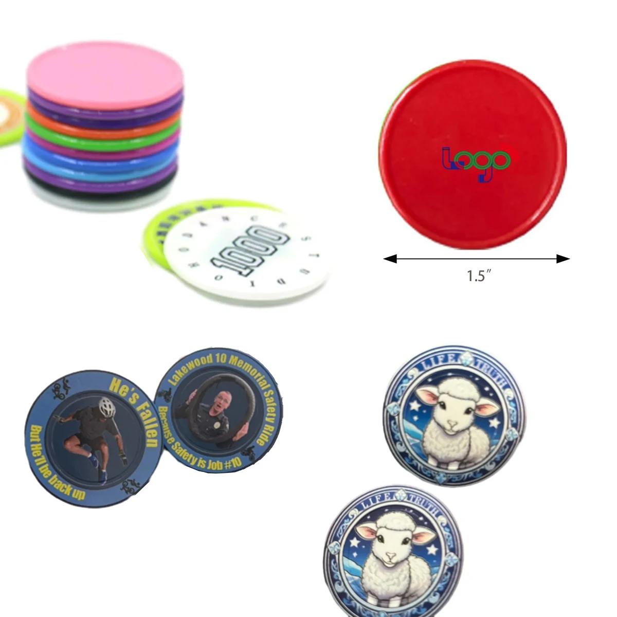 ABS Game Chip Currency Learning Points Card MOQ 200PCS 1