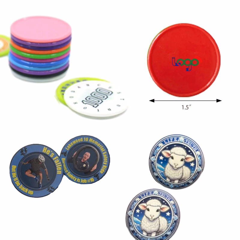 ABS Game Chip Currency Learning Points Card MOQ 200PCS