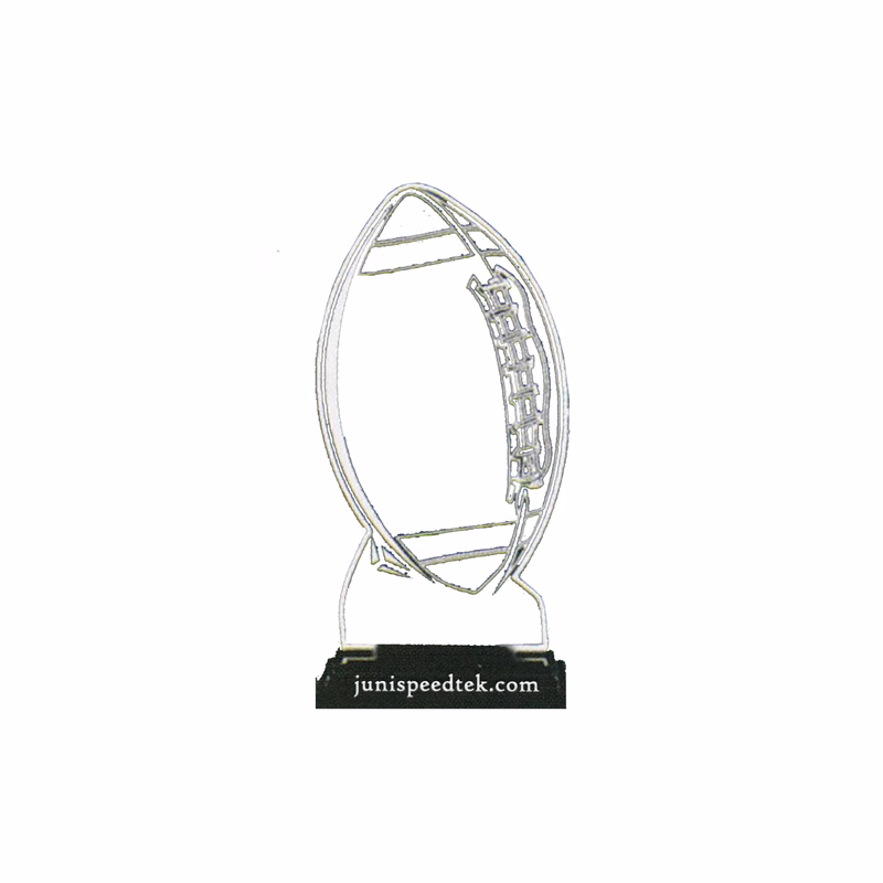 Football Champions Award on a Black Base