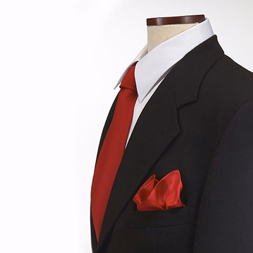 Red Silk Pocket Square