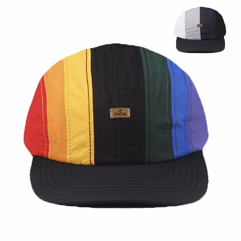 Rainbow Striped Lettered Baseball Caps Go With Everything