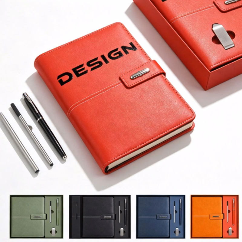 Metal Pen Thickened Notepad