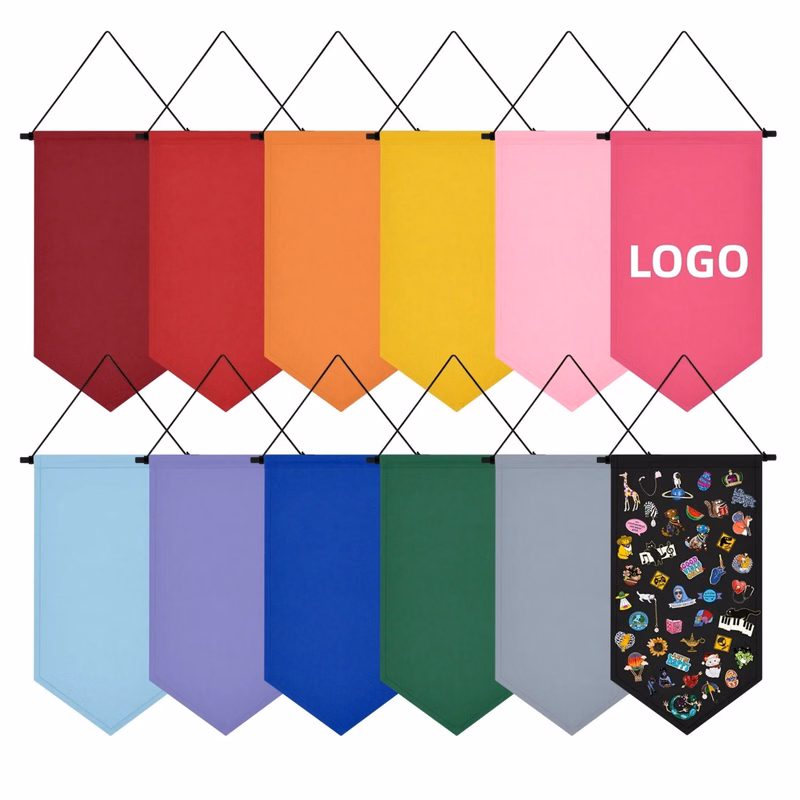 Canvas Pin Display Banner Brooch Patch Organizer