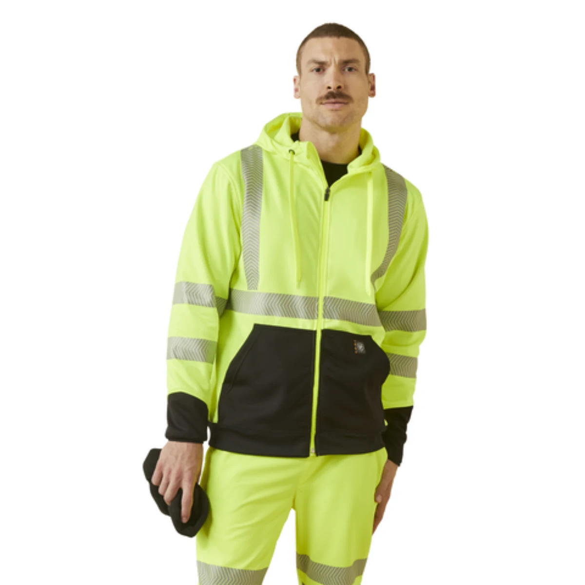 Ariat Rebar Hi-Vis Full Zip Hoodie, custom safety vest with logo imprint 1