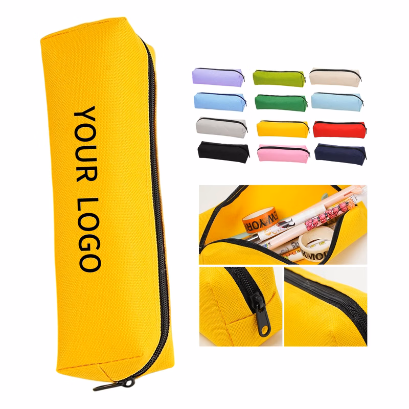 MOQ 50 Waterproof Oxford Pencil Case