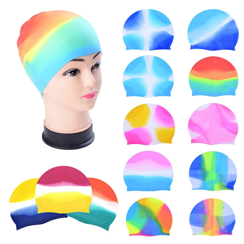 Waterproof Silicone Adult Swim Cap 1