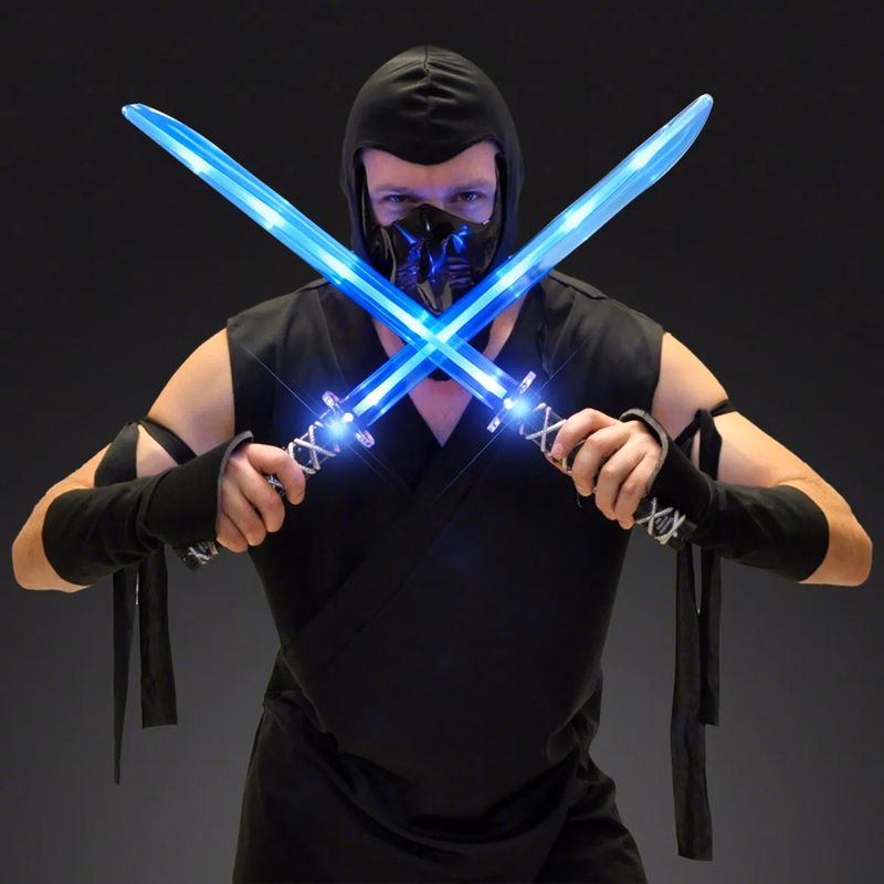Deluxe Ninja LED Swords w/ Clanging Sounds