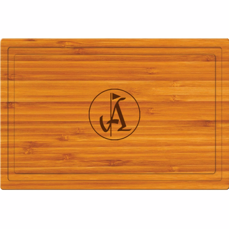 15" Rectangle Bamboo Cutting Board Thick Style with Juice Groove