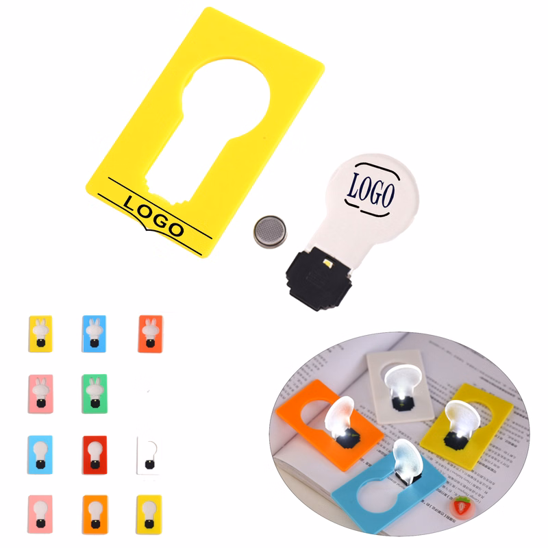 LED Foldable Card Mini Night Light Portable Glowing Decor