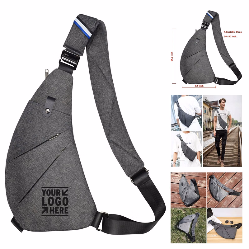 Chest Backpack Casual Daypack Shoulder Crossbody Lightweight Anti Theft Outdoor Sling Bag