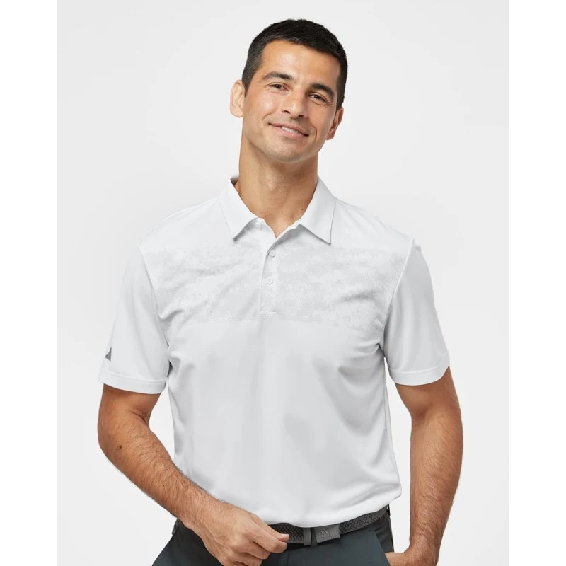 Adidas Men's Camo Chest Print Polo - A585 1