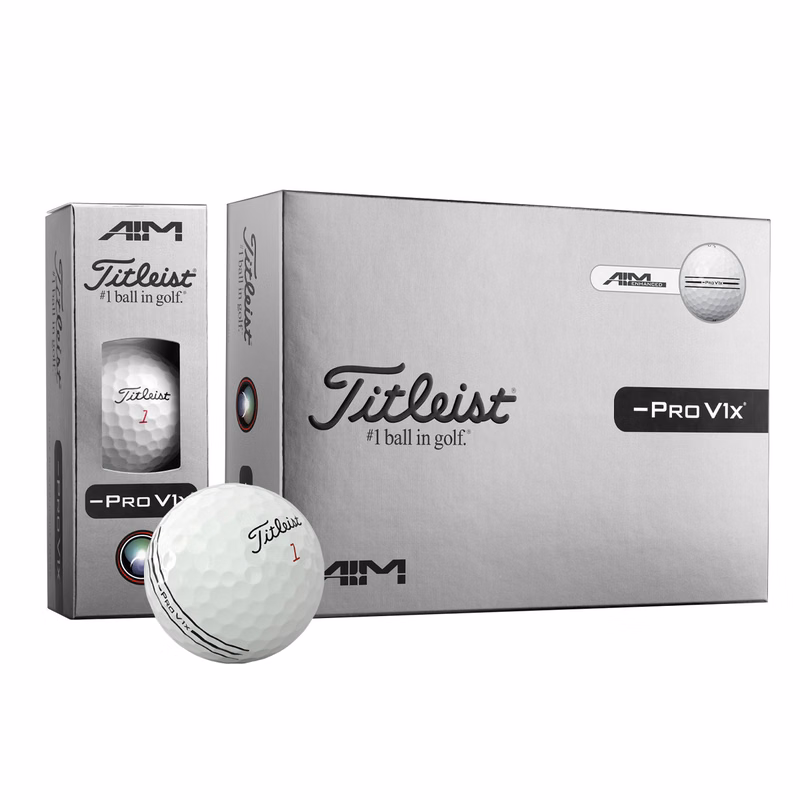 Titleist Pro V1x Left Dash Enhanced Alignment Golf Balls