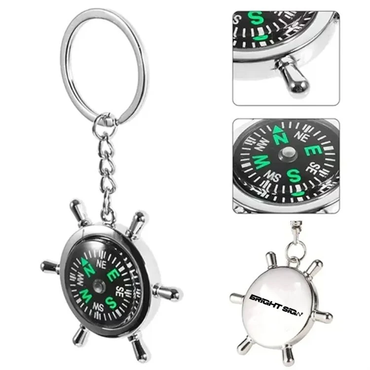 Small Compass Keychain 1