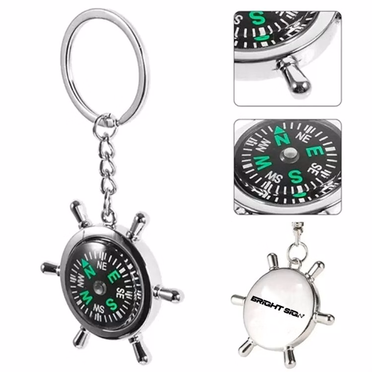 Small Compass Keychain
