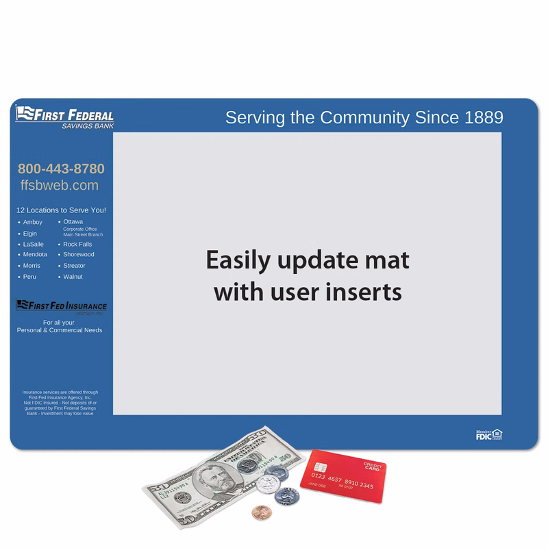 Frame-It Flex Barely There Ultra Thin Window Counter Mat-10"x15"x.020"
