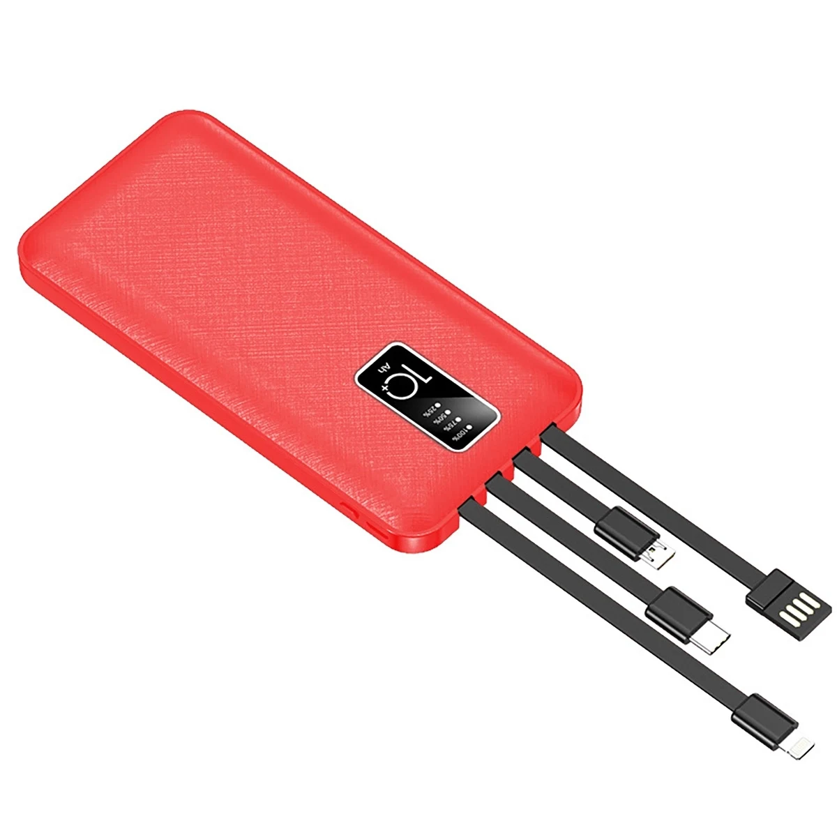 Built-In 4 Cables Portable Charger Power Bank 1