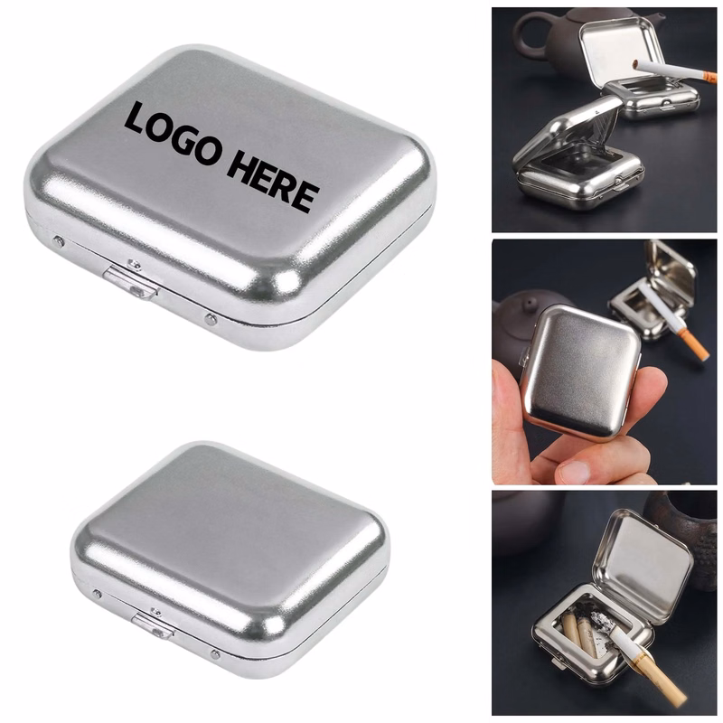 Compact Metal Ashtray