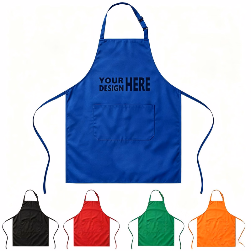 Adjustable Neck Strap Waterproof Apron with Front Pocket