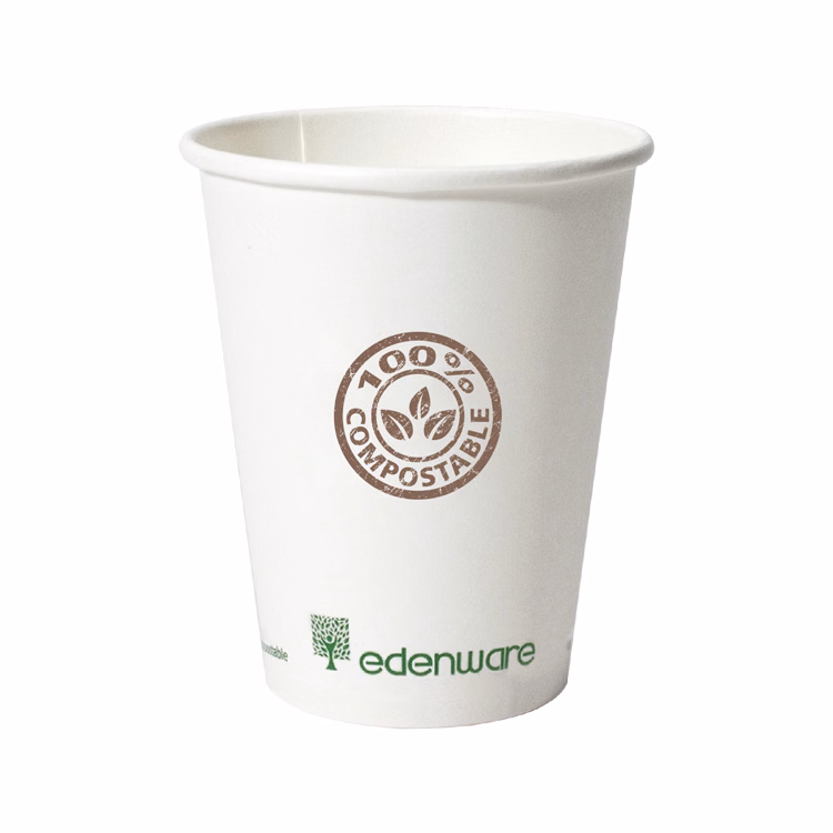 12 oz. Eco-Friendly Compostable Paper Hot Cup