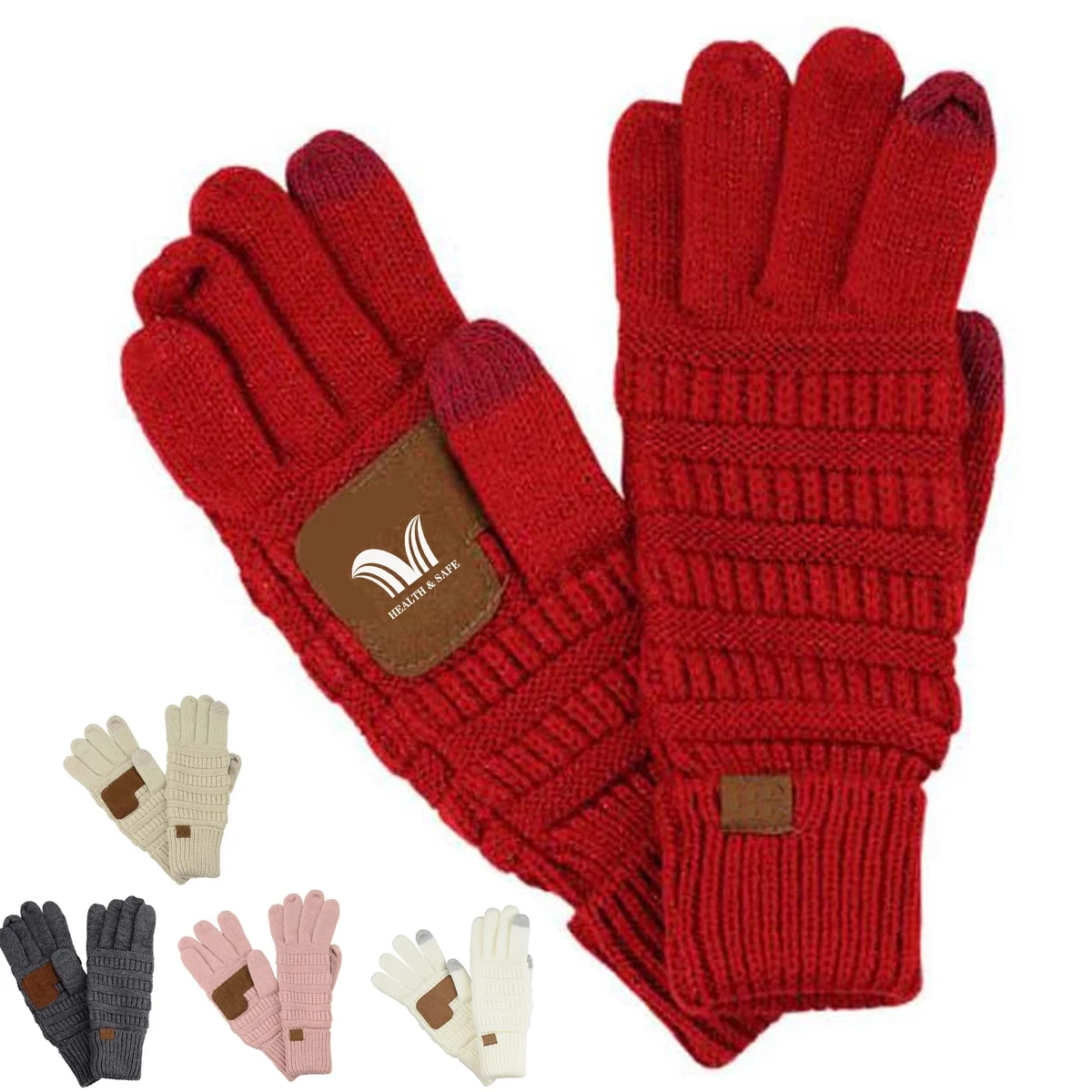 Unisex Knit Anti-Slip Touchscreen Texting Gloves 1