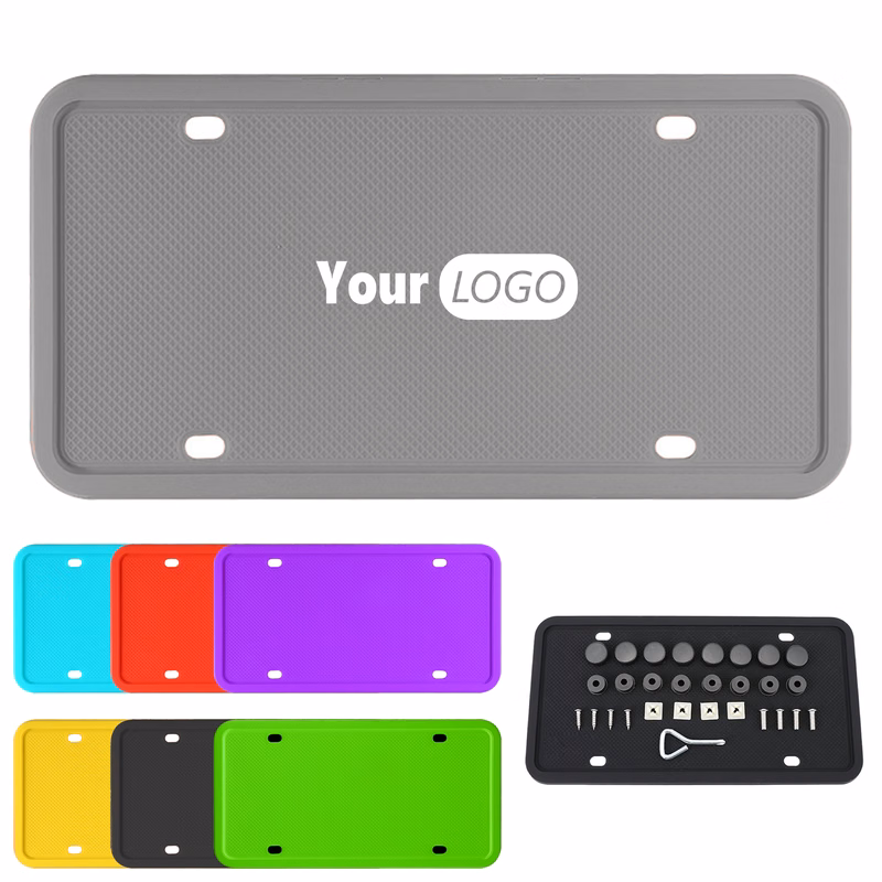 Silicone Weatherproof License Plate Cover