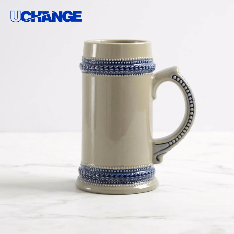 Ceramic Beer Mug Container (18.5 oz.)