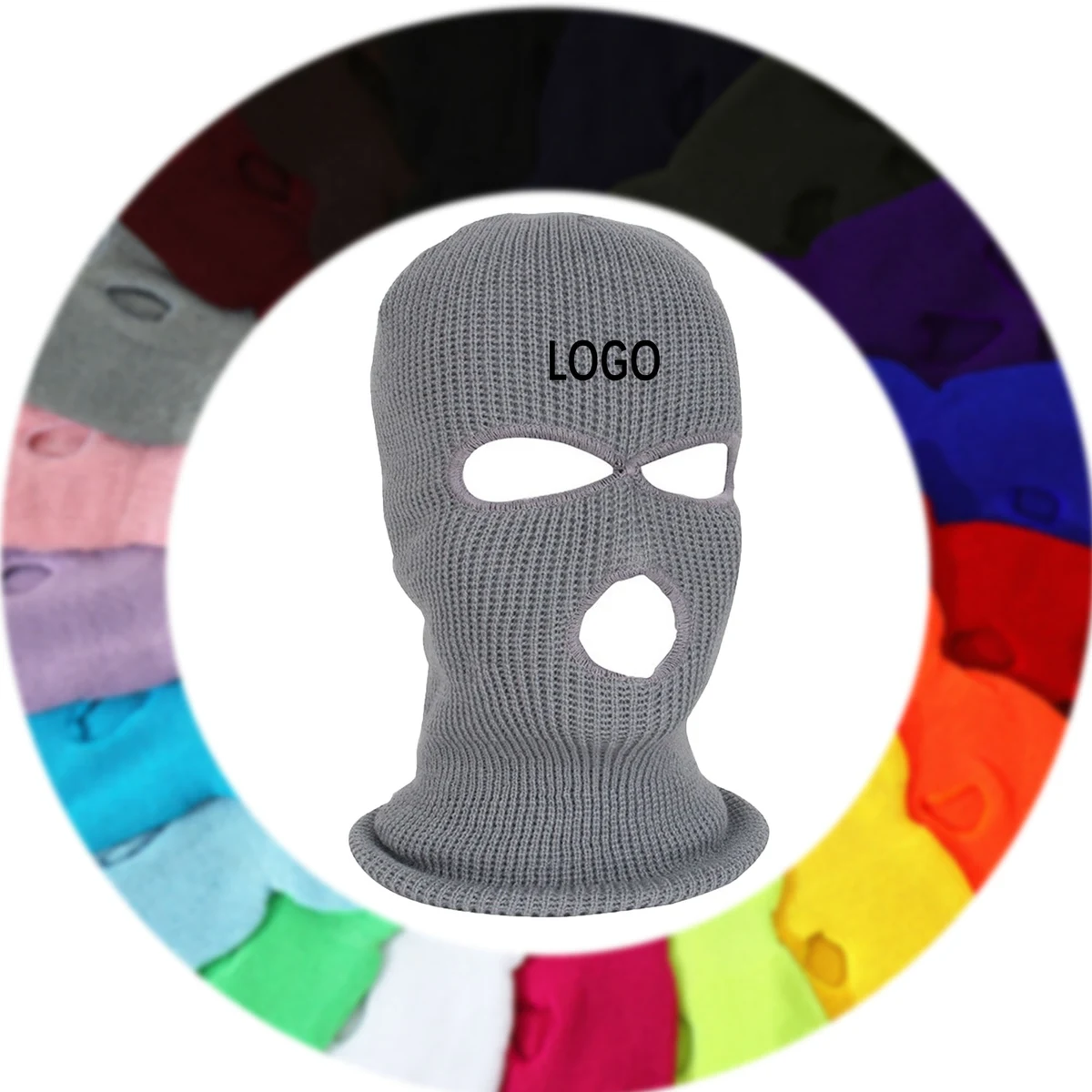 Warm Knitted Ski Mask Full Face Neck Cover Outdoor Hat 1