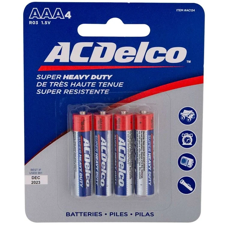 ACDelco AAA Heavy Duty Batteries - 4 Pack 1