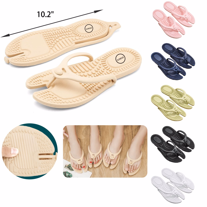 MOQ 50 PCS Durable EVA Folding Flip Flop