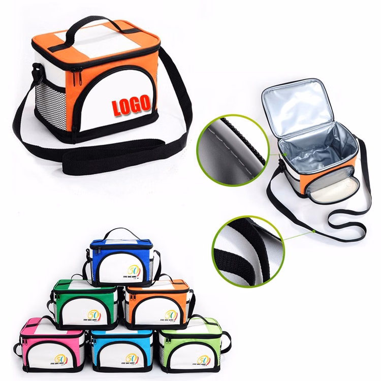 SM00099 - 6 Can Cooler Bag w/ Handle & Shoulder Strap