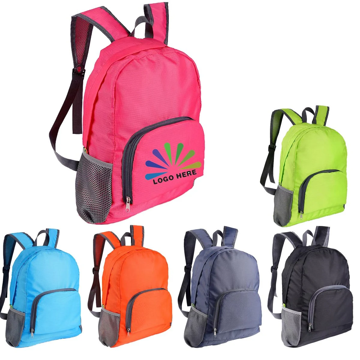 Custom Foldable Backpack Lightweight Travel Student Bag 1