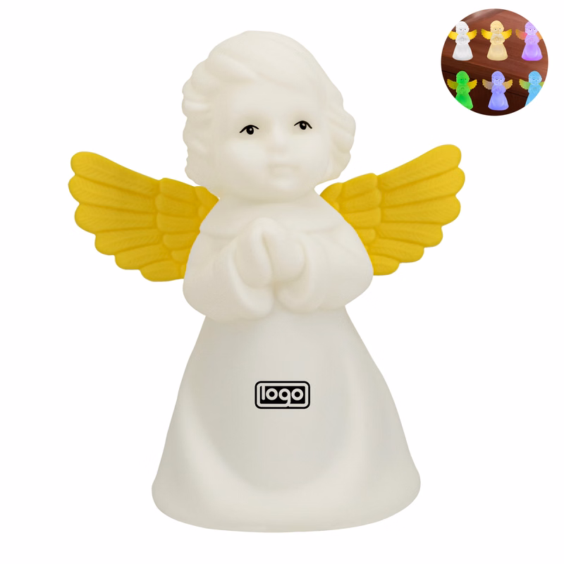 Silicone Angel Rainbow Touch Lamp
