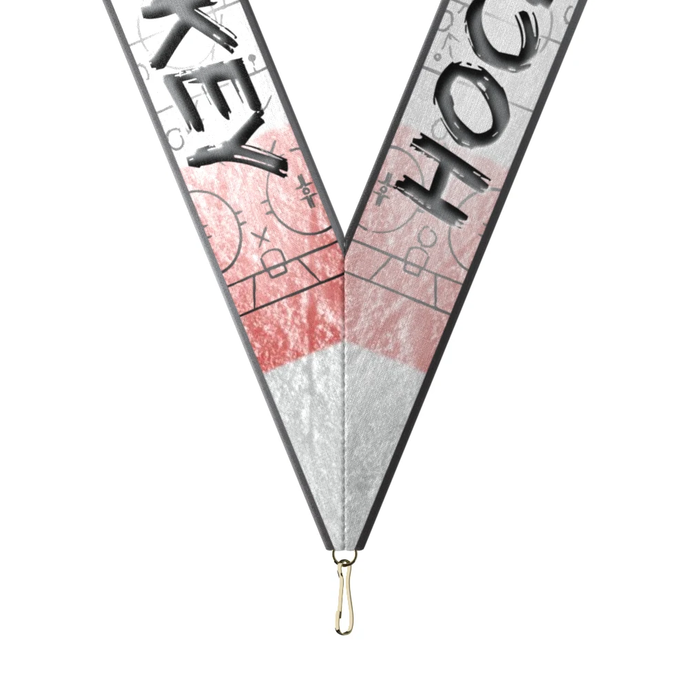 1-1/2" x 34" Sublimated Hockey Neckband w/ Quick Clip 1