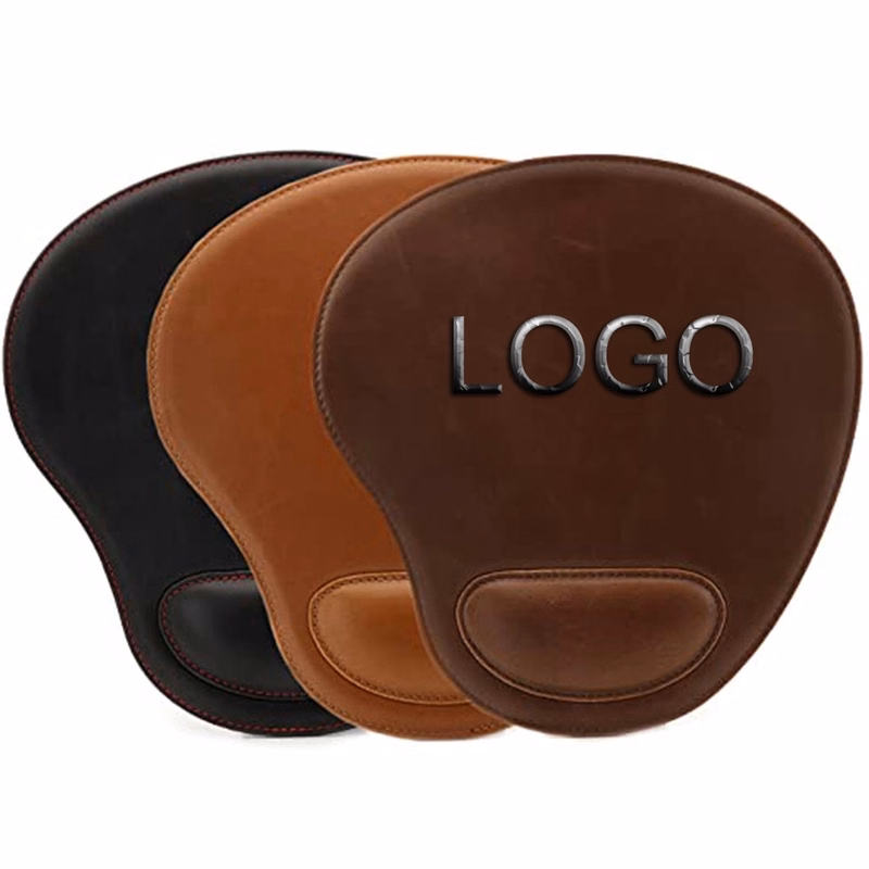 PU Leather Mouse Pad with Wrist Support