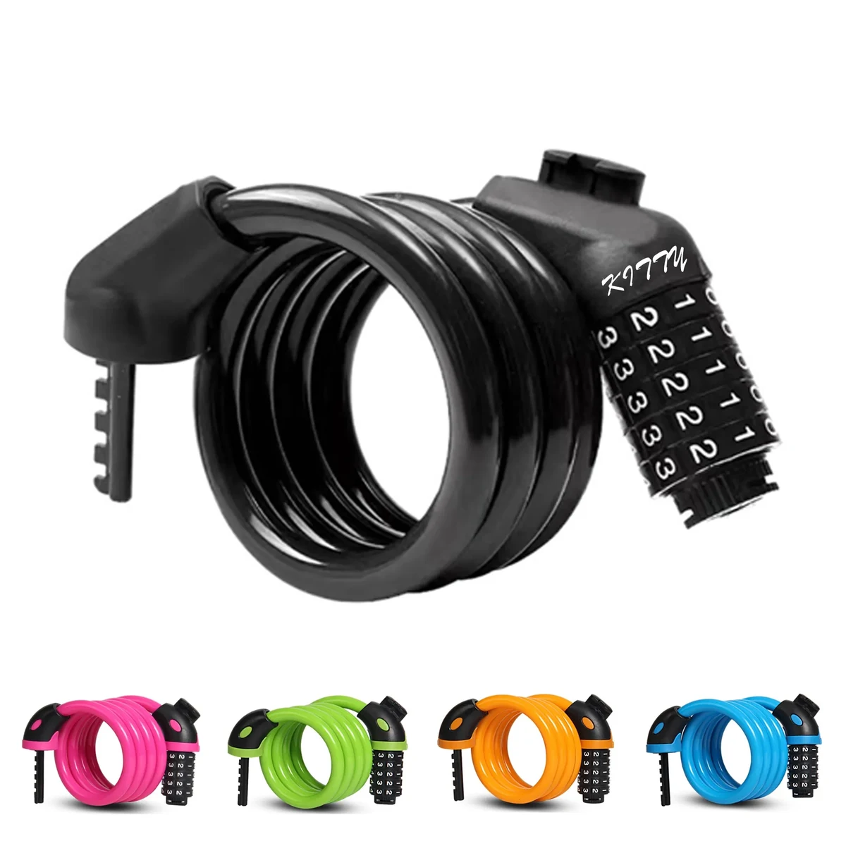 Five-Digit Combination Cable Lock For Bicycles 1