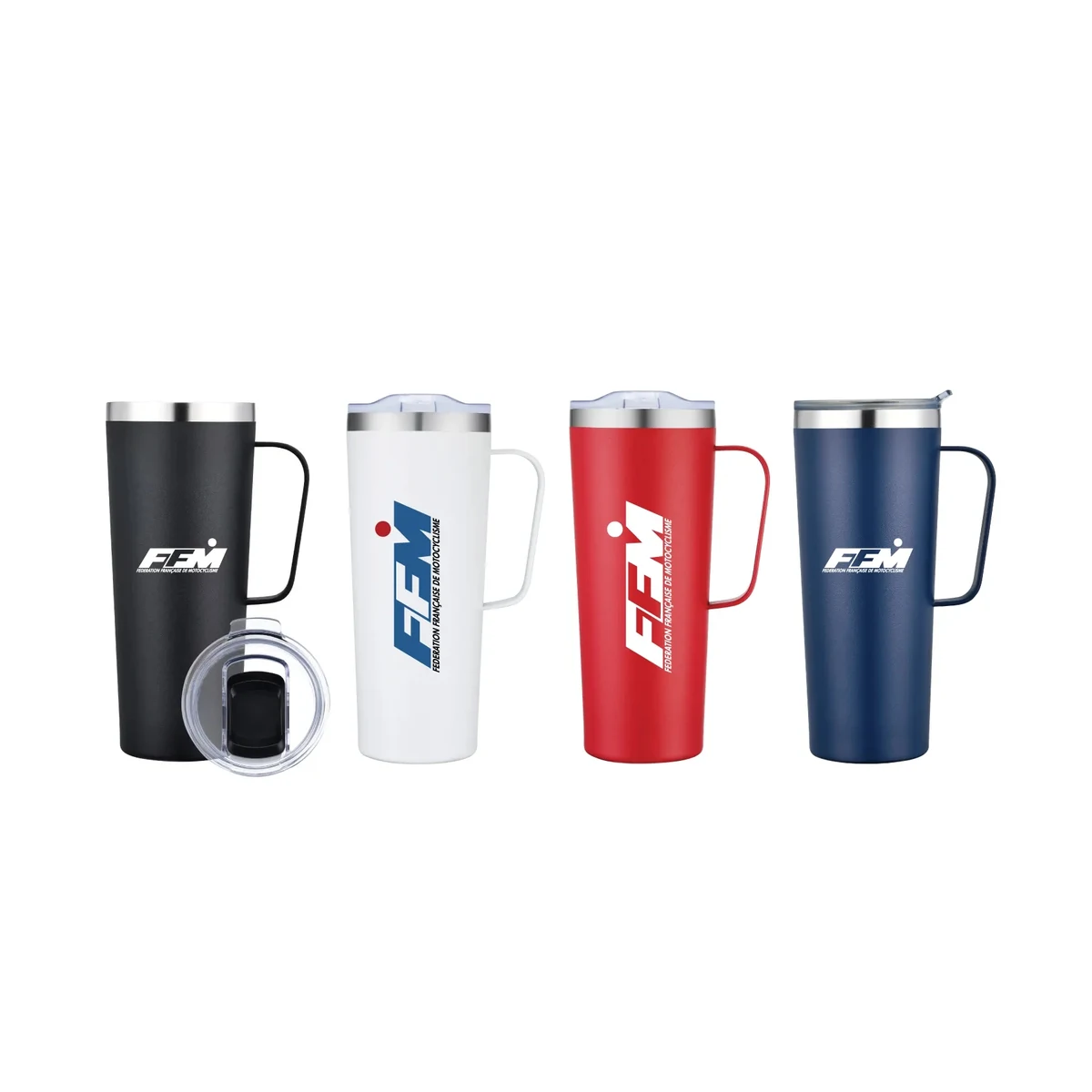 28oz Double Wall Vacuum Camp Mug w/ Handle 1