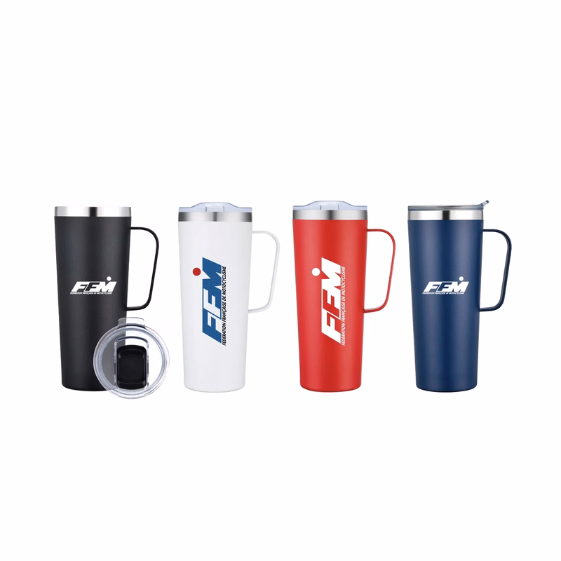 28oz Double Wall Vacuum Camp Mug w/ Handle