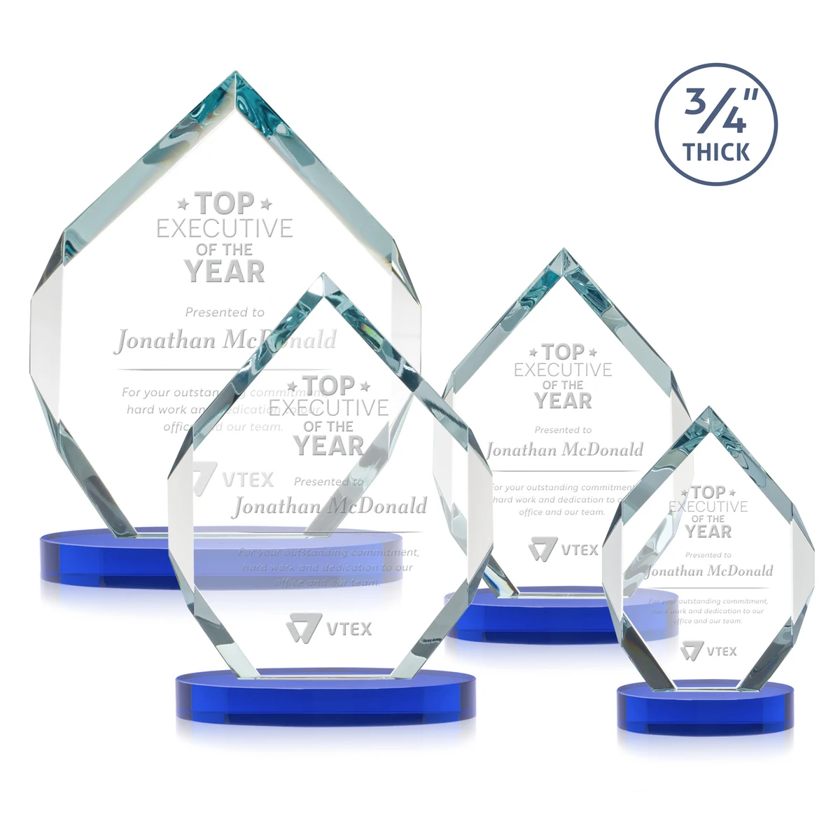 Royal Diamond Award on Alberton Base - Blue 1
