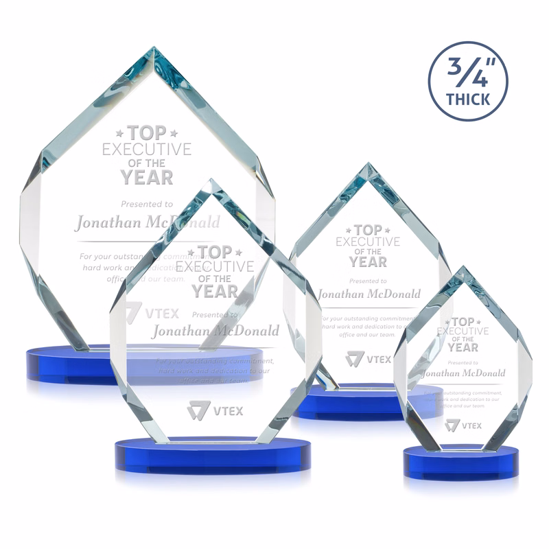 Royal Diamond Award on Alberton Base - Blue